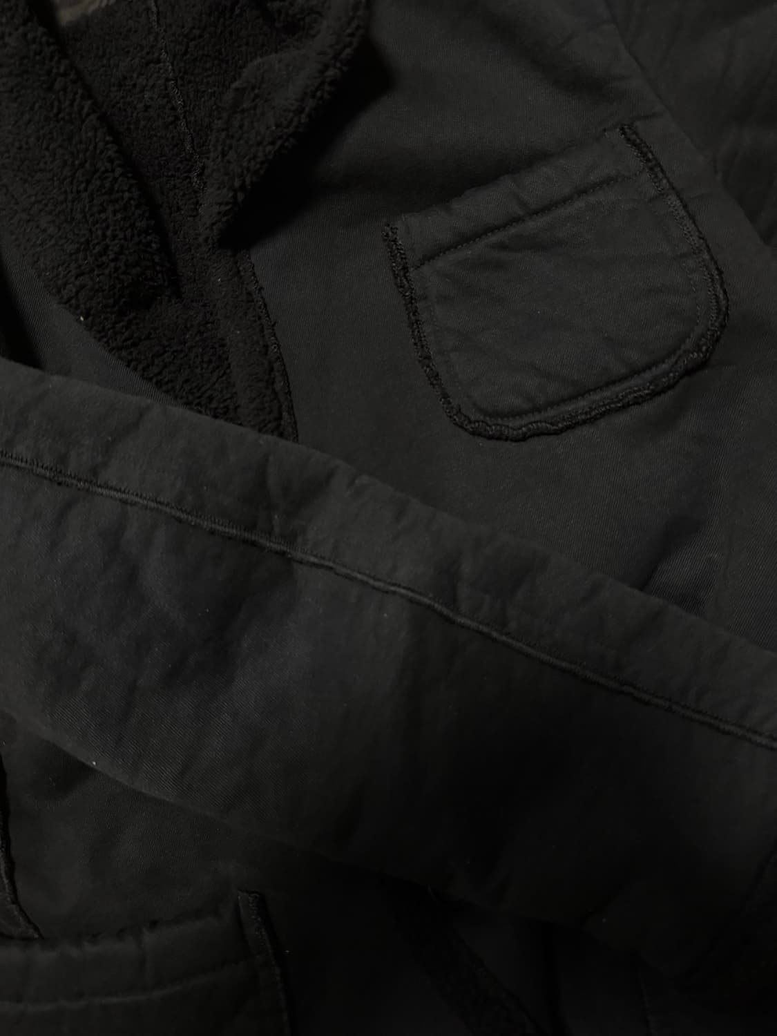 (착샷)꼼데가르송 옴므 로우컷 쉐어링 무스탕 자켓 상품이미지7