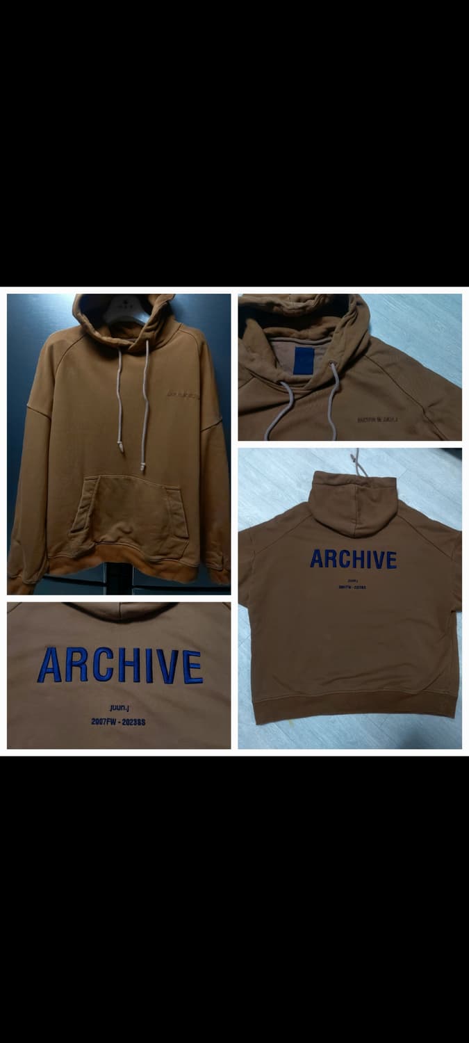 정품 준지 아카이브 후드 오버핏 상품이미지1