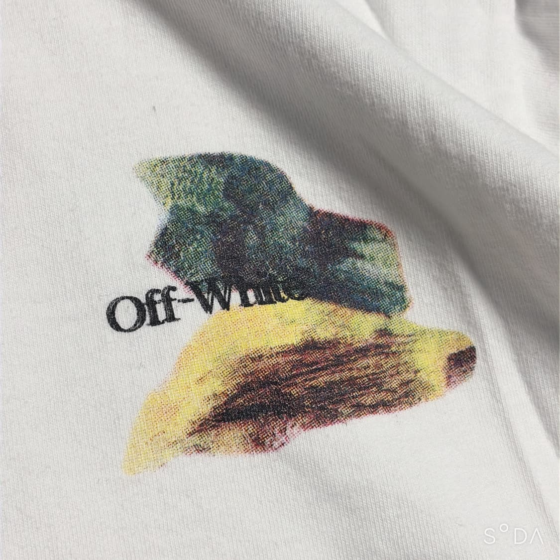 오프화이트 화이트 프린팅 반팔티 L 상품이미지5
