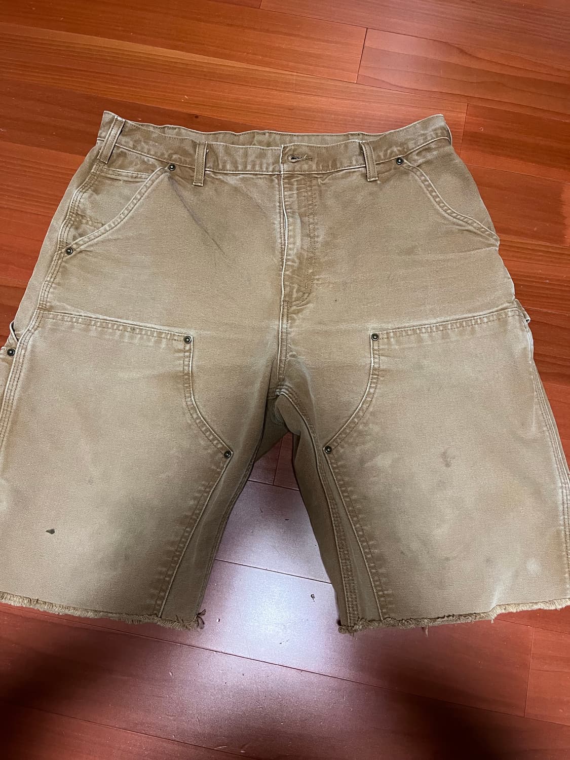 빈티지 칼하트 더블니 컷오프 반바지 상품이미지1