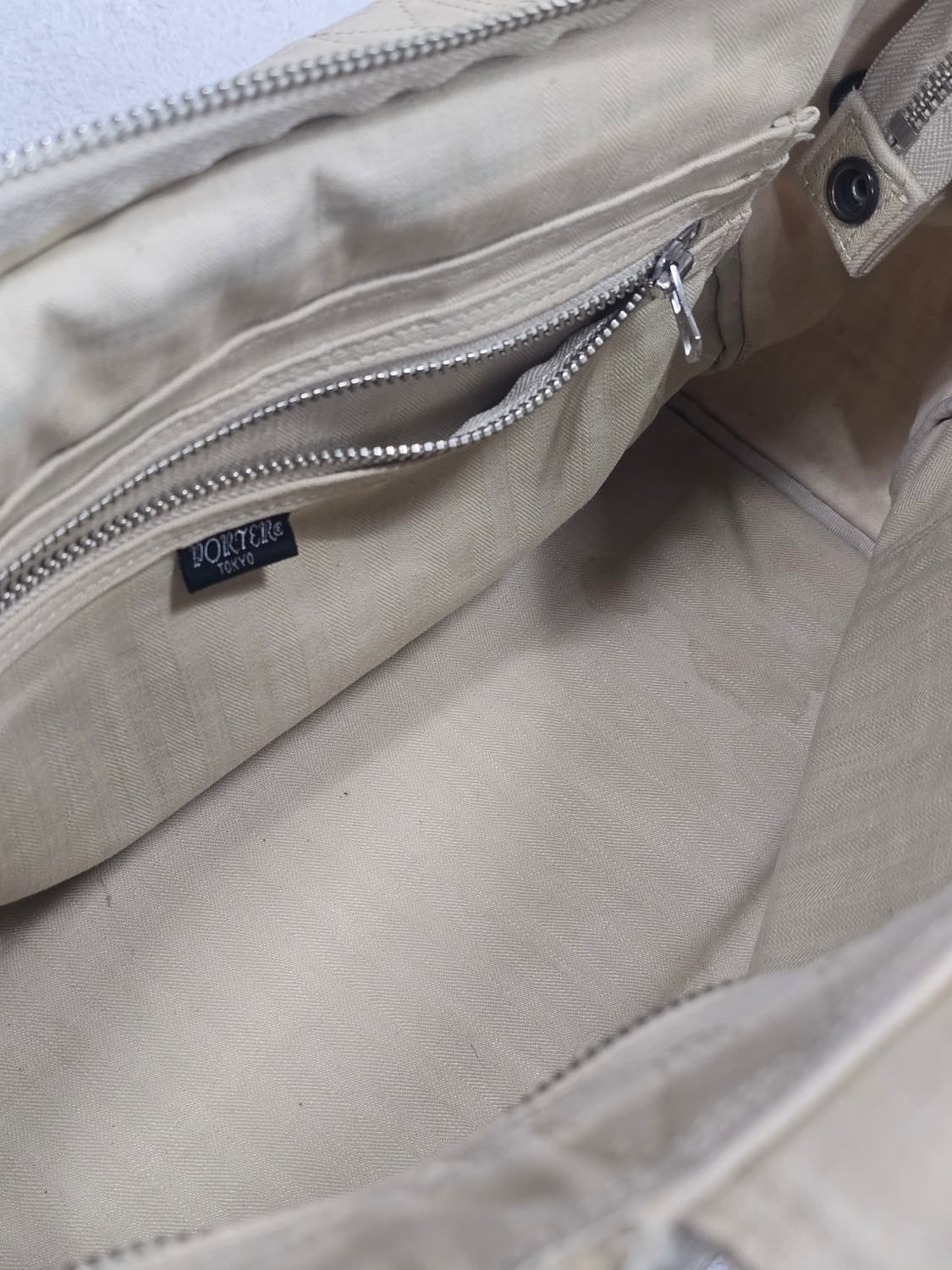 요시다포터 캔버스 베이지 토트백  상품이미지6