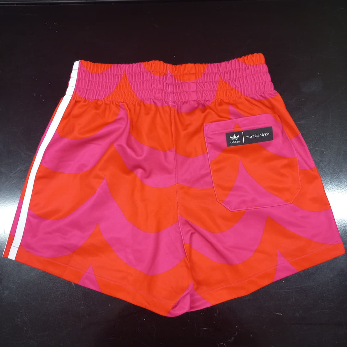 아디다스 마리메꼬 트레이닝 쇼츠 반바지 레드핑크 XS 상품이미지4