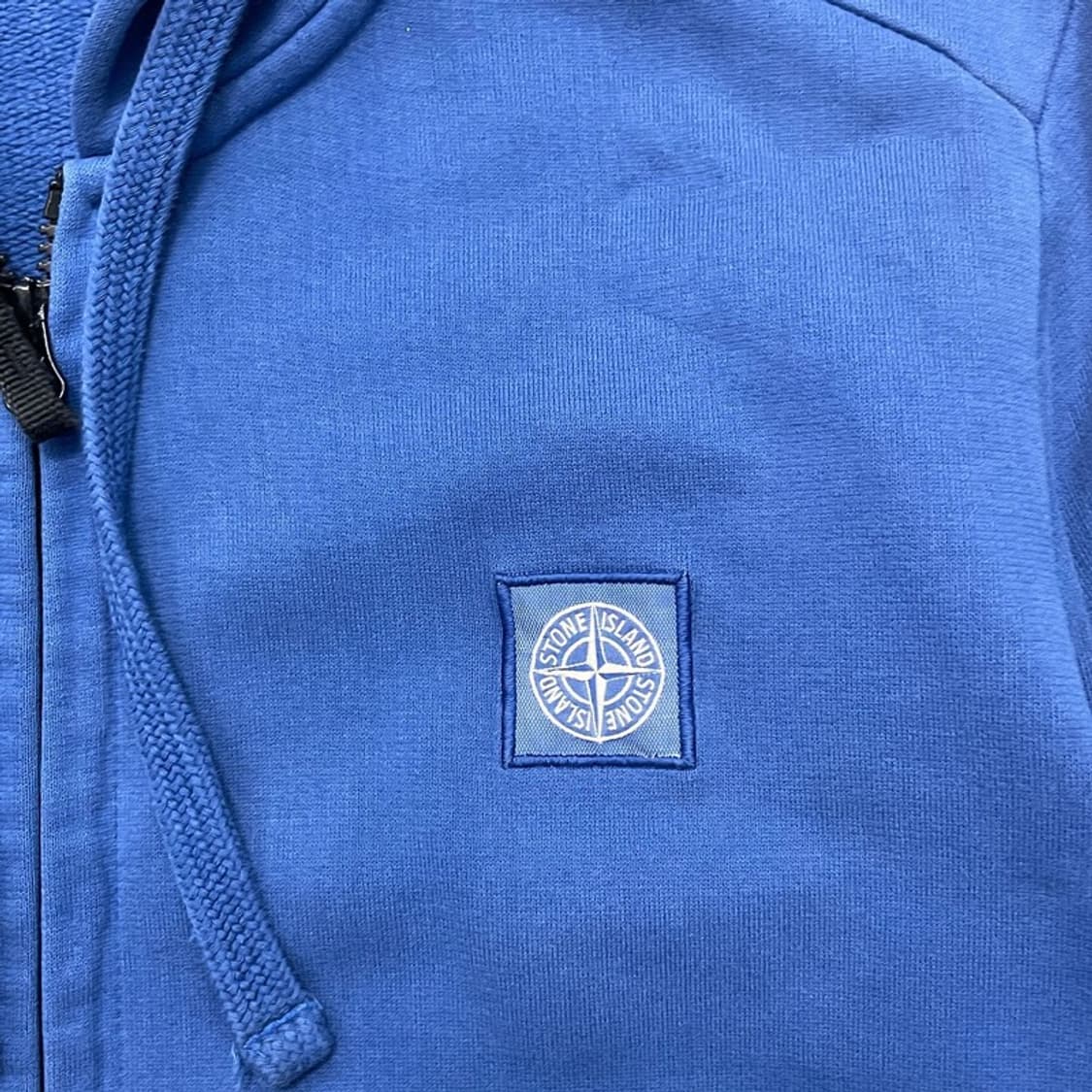 STONE ISLAND 후드집업 블루 100 상품이미지2