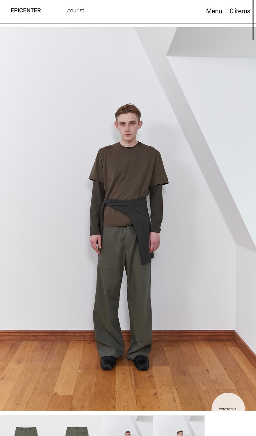(M) 에피센터 투어리스트 audience trousers 올리브 상품이미지2