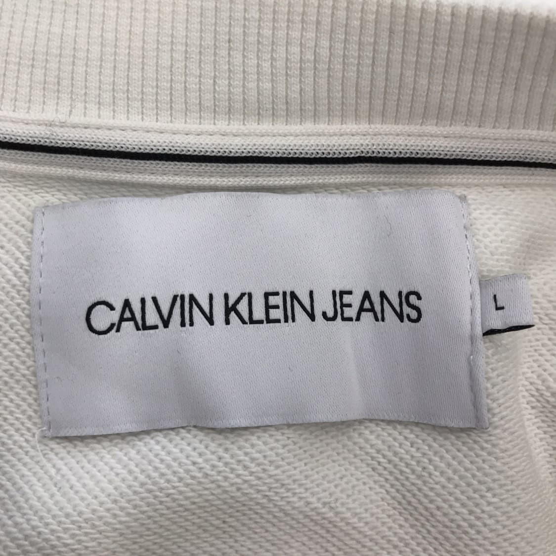 캘빈클라인 CK 화이트 맨투맨 [L] 상품이미지5