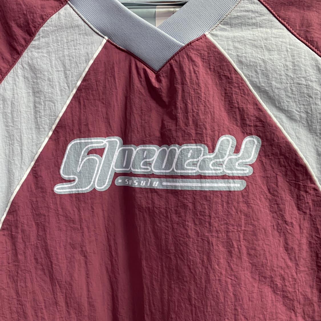 블랙업 빅로고 나일론 배색 누빔 웜업 B2887 상품이미지3