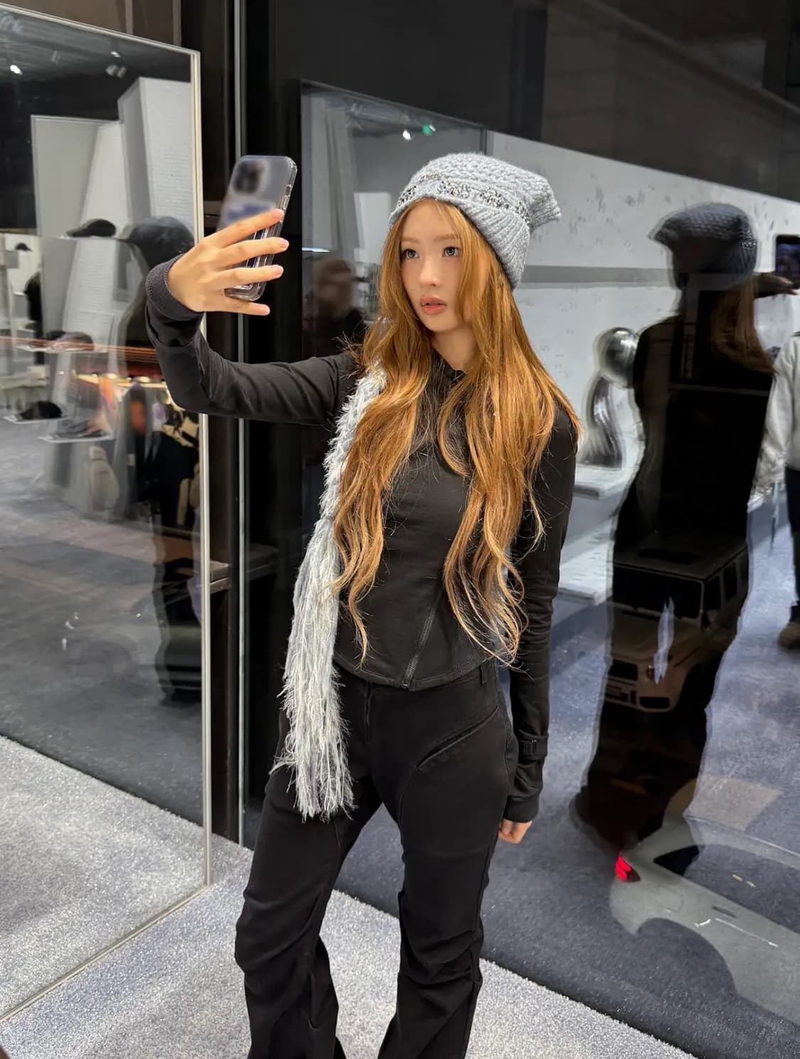 (아이브 레이 착용)로딩룸 DRAPED FLARE JEANS 플레어진 0 상품이미지5