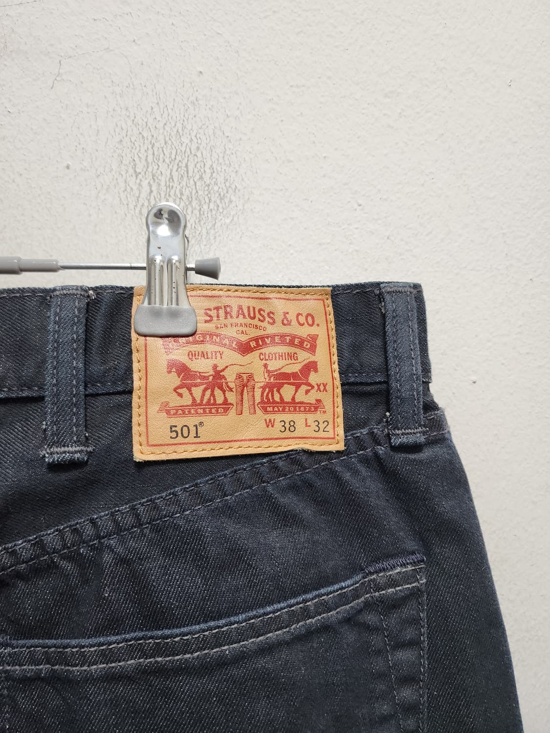 리바이스 501 블랙 데님  상품이미지3