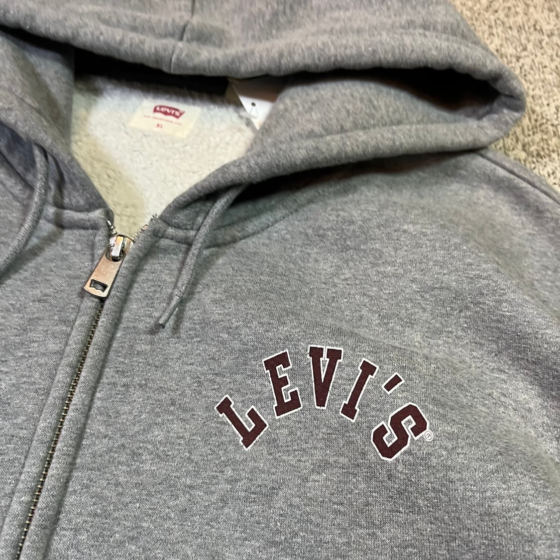 리바이스 빅로고 후드집업 상품이미지3