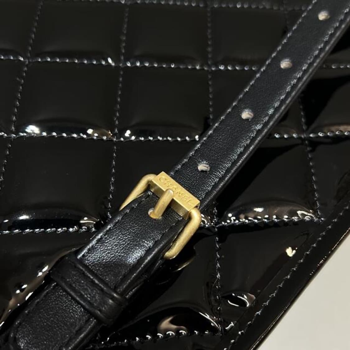 샤넬 페이던트 퀼팅 스쿨백 블랙 상품이미지10