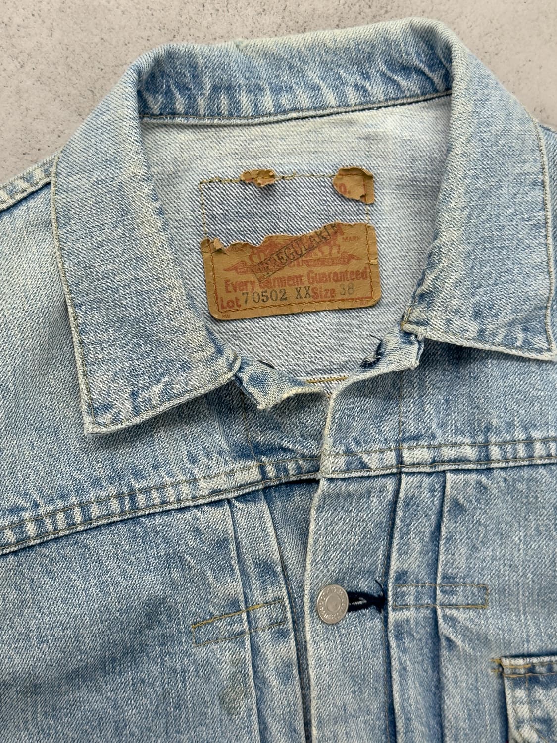 LVC 리바이스 1세대 데님 트러커 자켓 상품이미지4