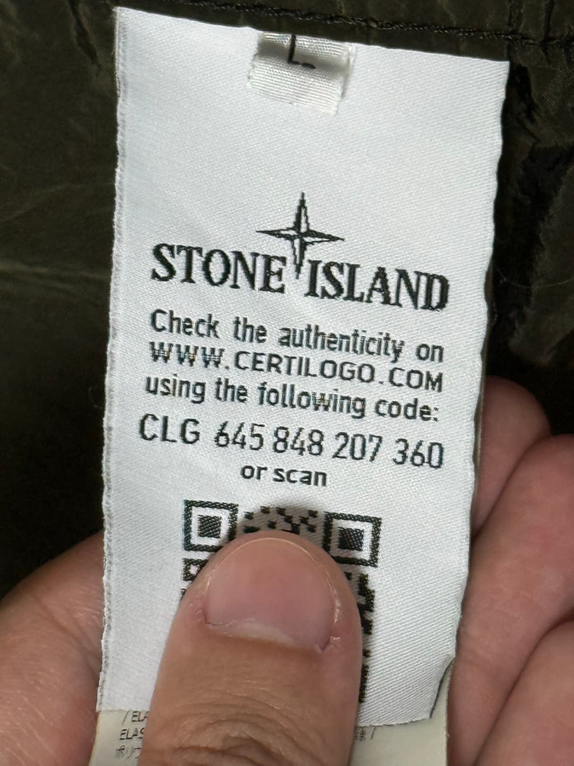 18ss 스톤아일랜드 나일론 메탈 오버셔츠 카키 L사이즈 상품이미지4