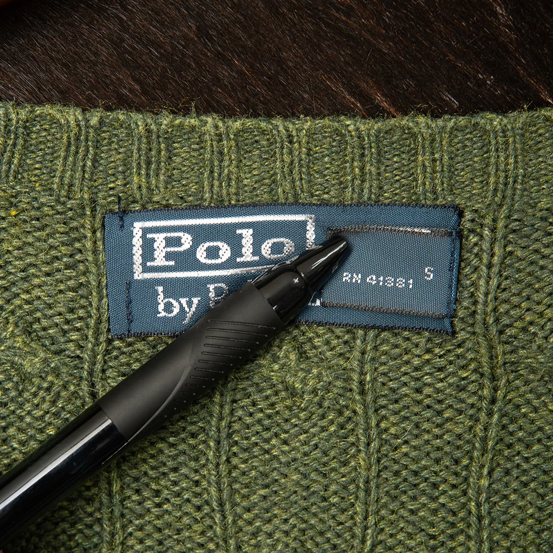 [105] 폴로 랄프로렌 100% 실크 브이넥 케이블 니트  상품이미지6