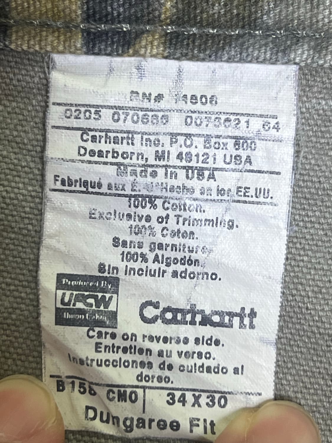 00s usa 칼하트 리얼트리 카펜터 팬츠 상품이미지3