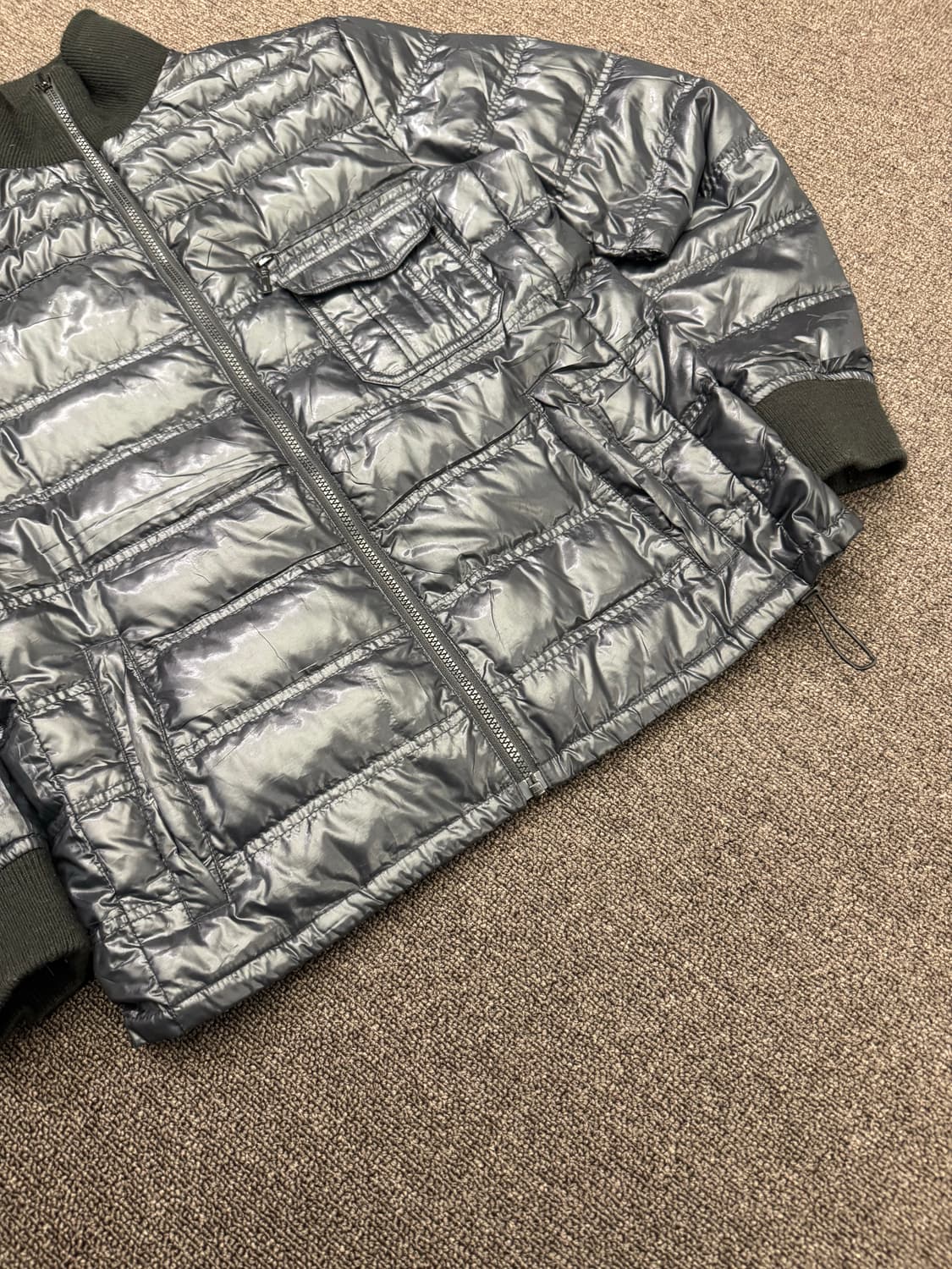 L)Japanese vintage 유니클로 니트 경량 패딩 상품이미지6