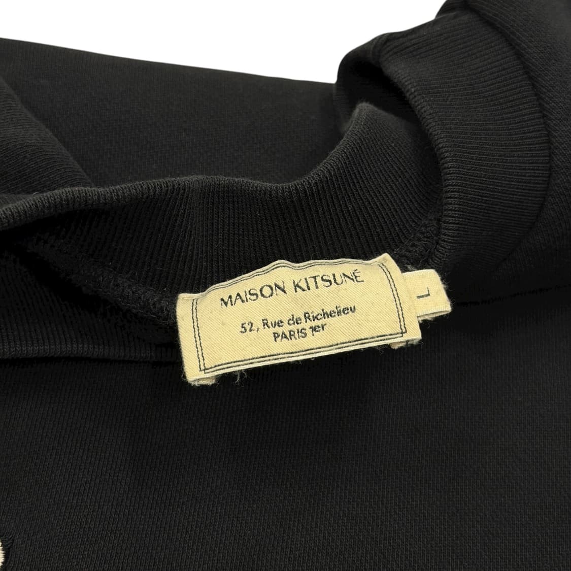 메종키츠네 빅 폭스헤드 스웻셔츠 맨투맨 블랙 3 상품이미지4