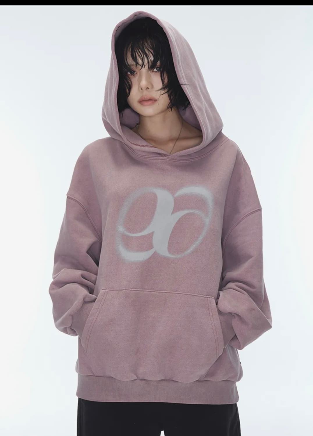 애즈온 PIGMENT WASHING HOODIE / PURPLE 상품이미지1