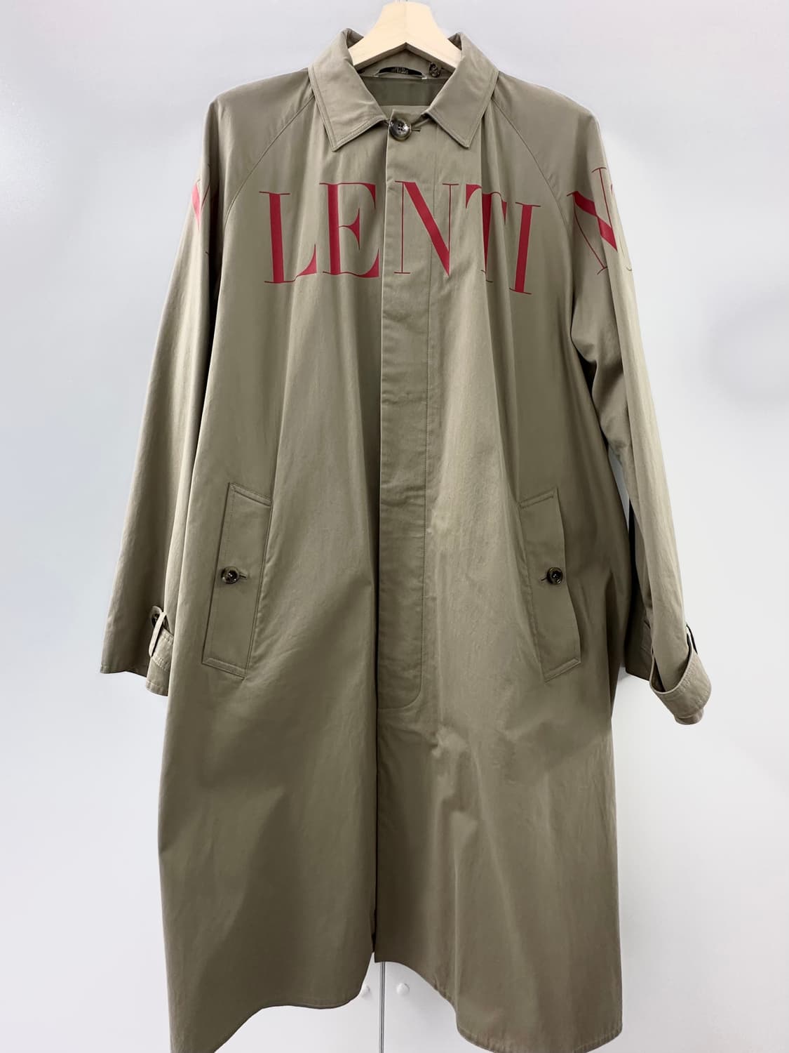 발렌티노 남성 로고 트렌치 코트 (베이지 50/L, 신품급) 상품이미지9