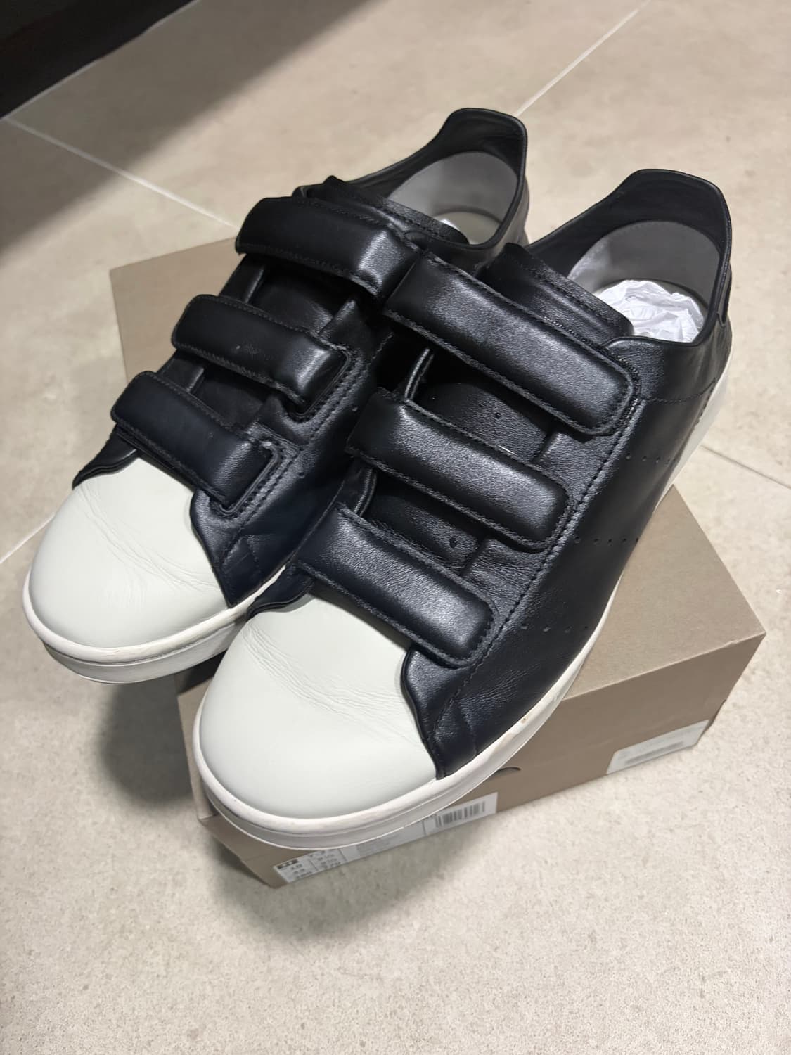 Y-3 아디다스 슈퍼스타 스탠 스미스 벨크로 블랙 280 상품이미지1