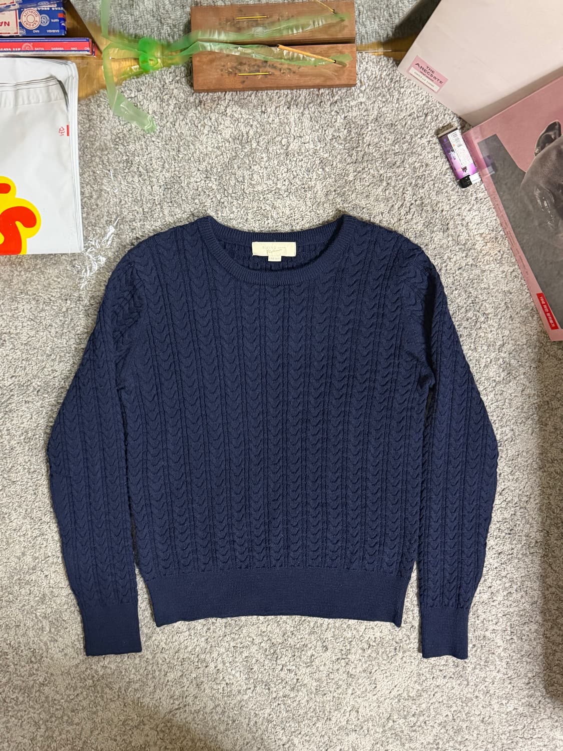 B:ming by Beams 울 케이블 니트 상품이미지1