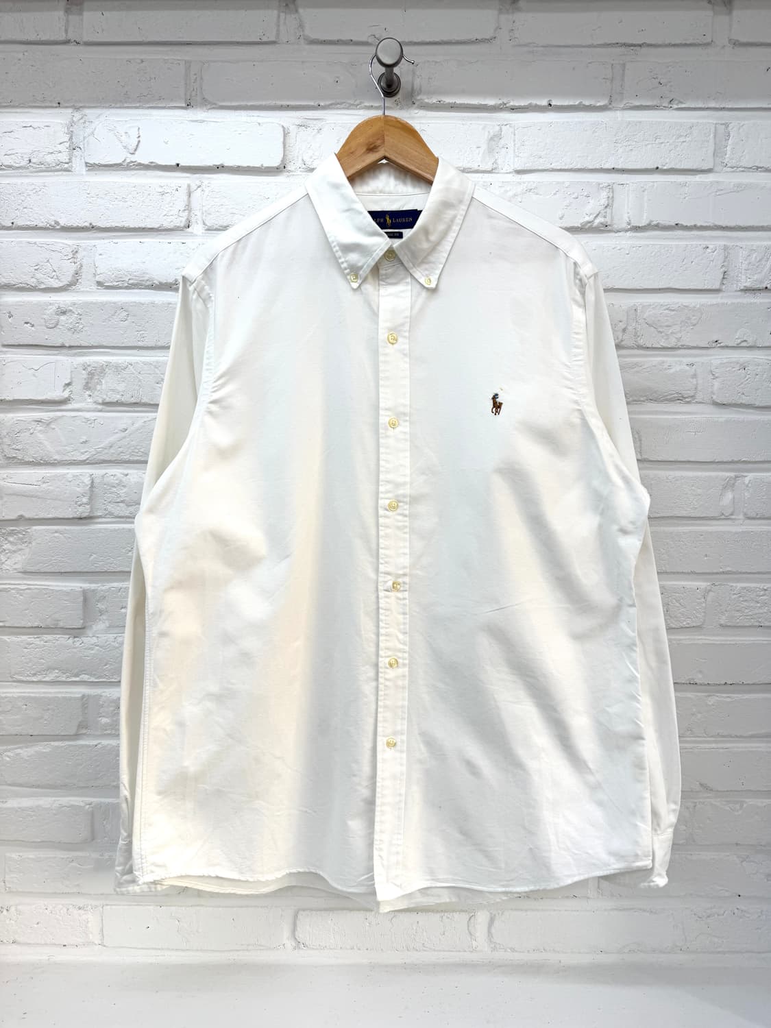 폴로 화이트 클래식 핏 셔츠 상품이미지3