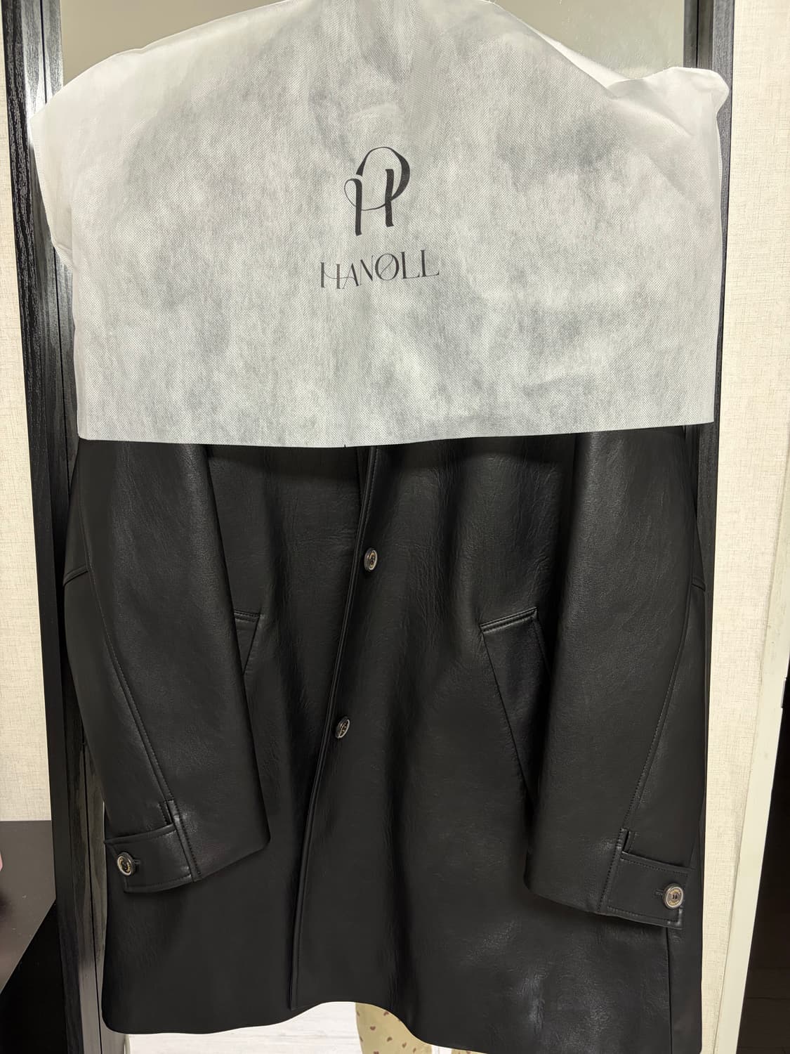 한올 하프 레더 자켓 hanoll 상품이미지2