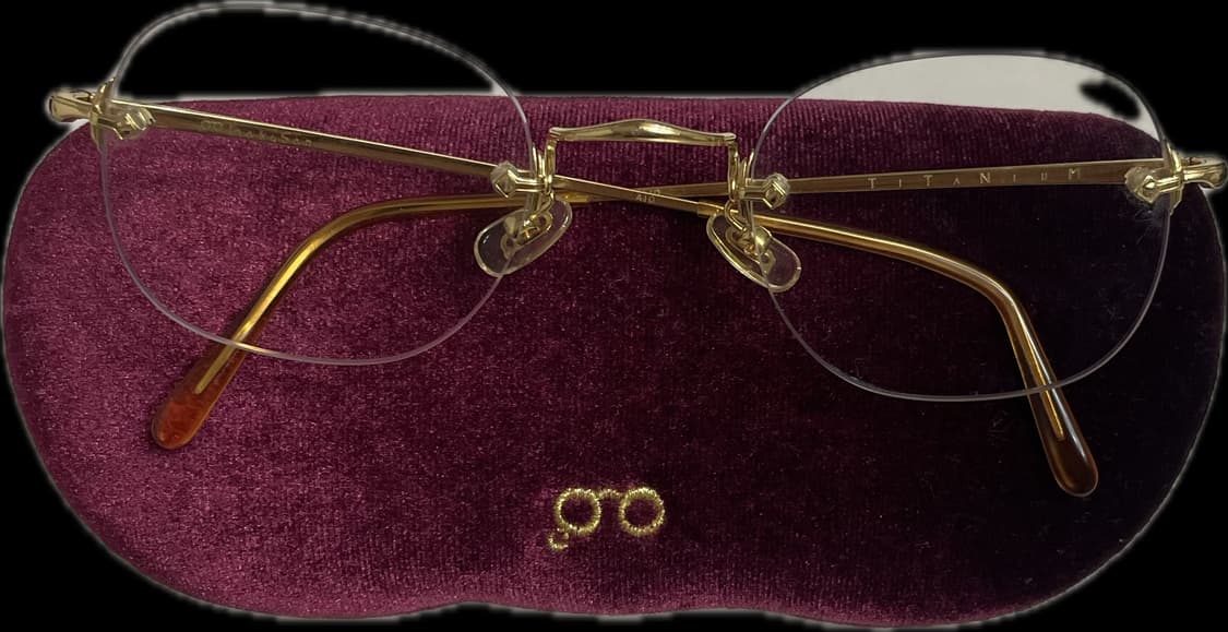 백산 금테 무테 안경 상품이미지1