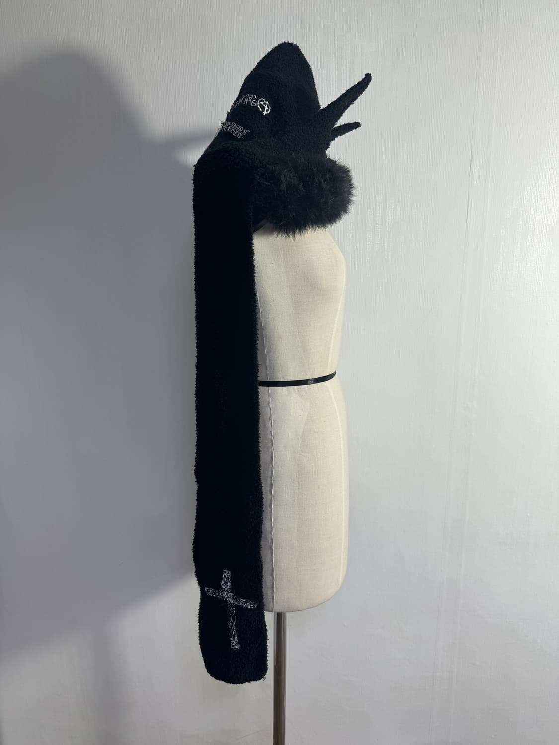 MAD PUNKS 데빌 후드 퍼 머플러 고딕 펑크 상품이미지5