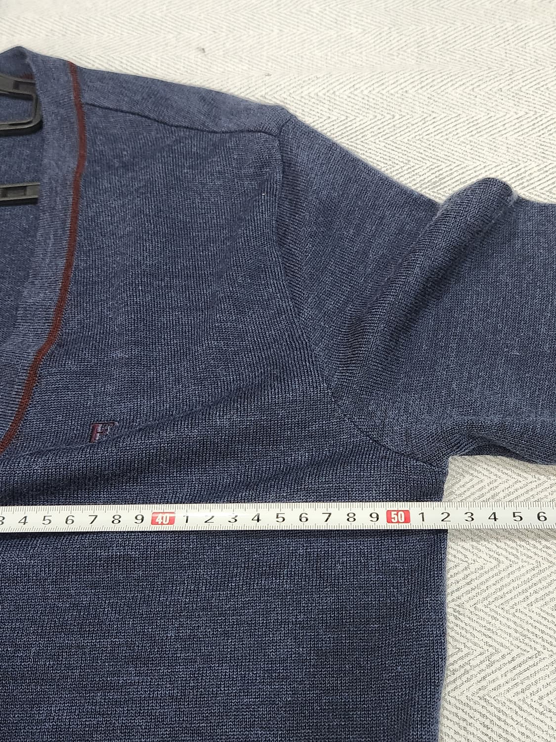 [100] 프랑코페라로 울 혼방 네이비 가디건 남성 100사이즈 상품이미지8