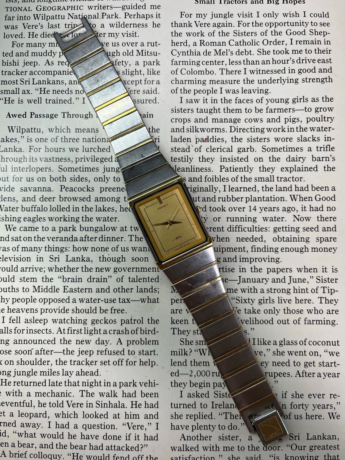 Seiko ARC Tank Quartz Vintage Watch 상품이미지3