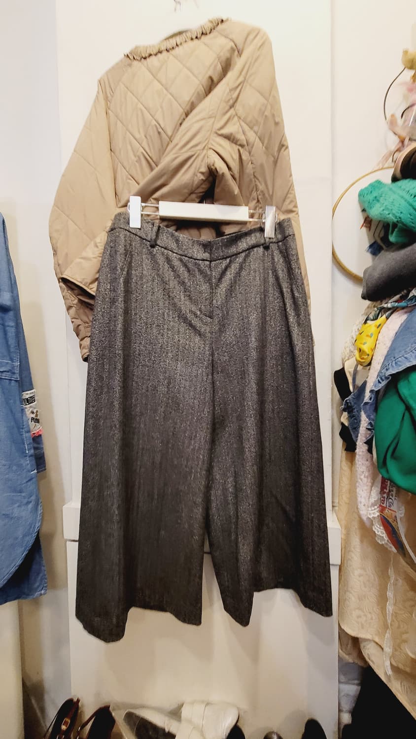 안지크 캐시미어 충전 경량패딩 .벨라디터치 와이드팬츠 상품이미지9