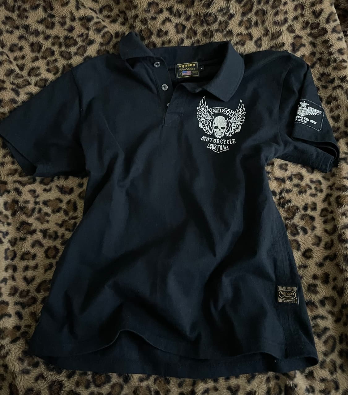 Vanson 벤슨 카라티 해골 skull punk 상품이미지2