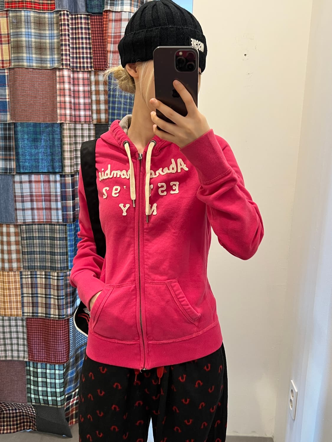 아베크롬비 핑크 후드집업 상품이미지4