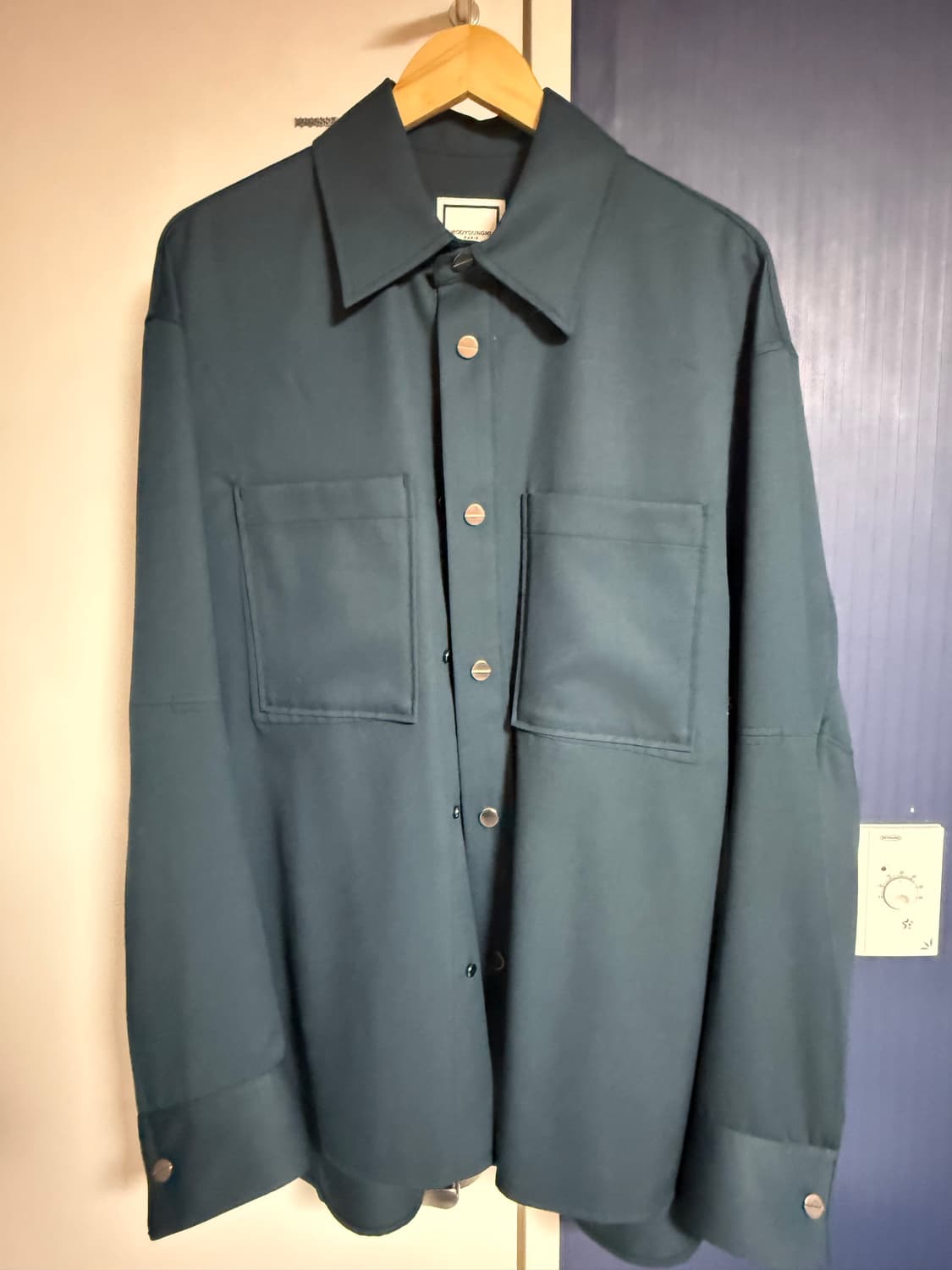 우영미 울 그린 셔츠 상품이미지1