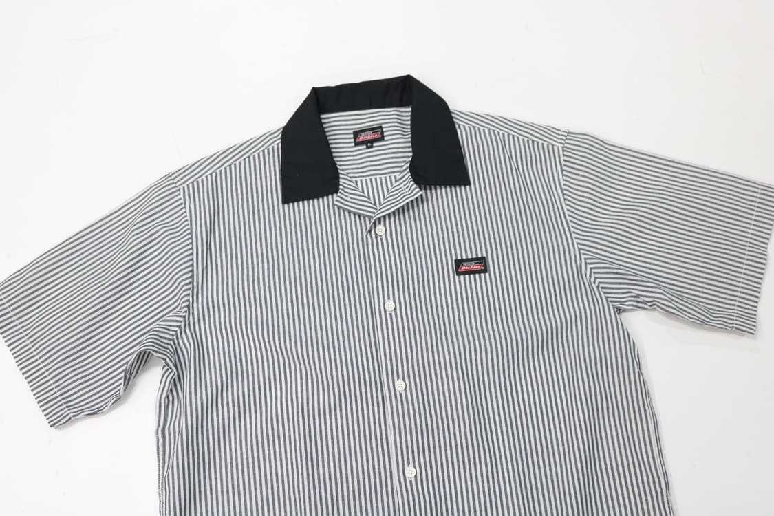 Dickies 디키즈 빈티지 히코리 스트라이프 오픈칼라 워크 셔츠 2L 상품이미지3