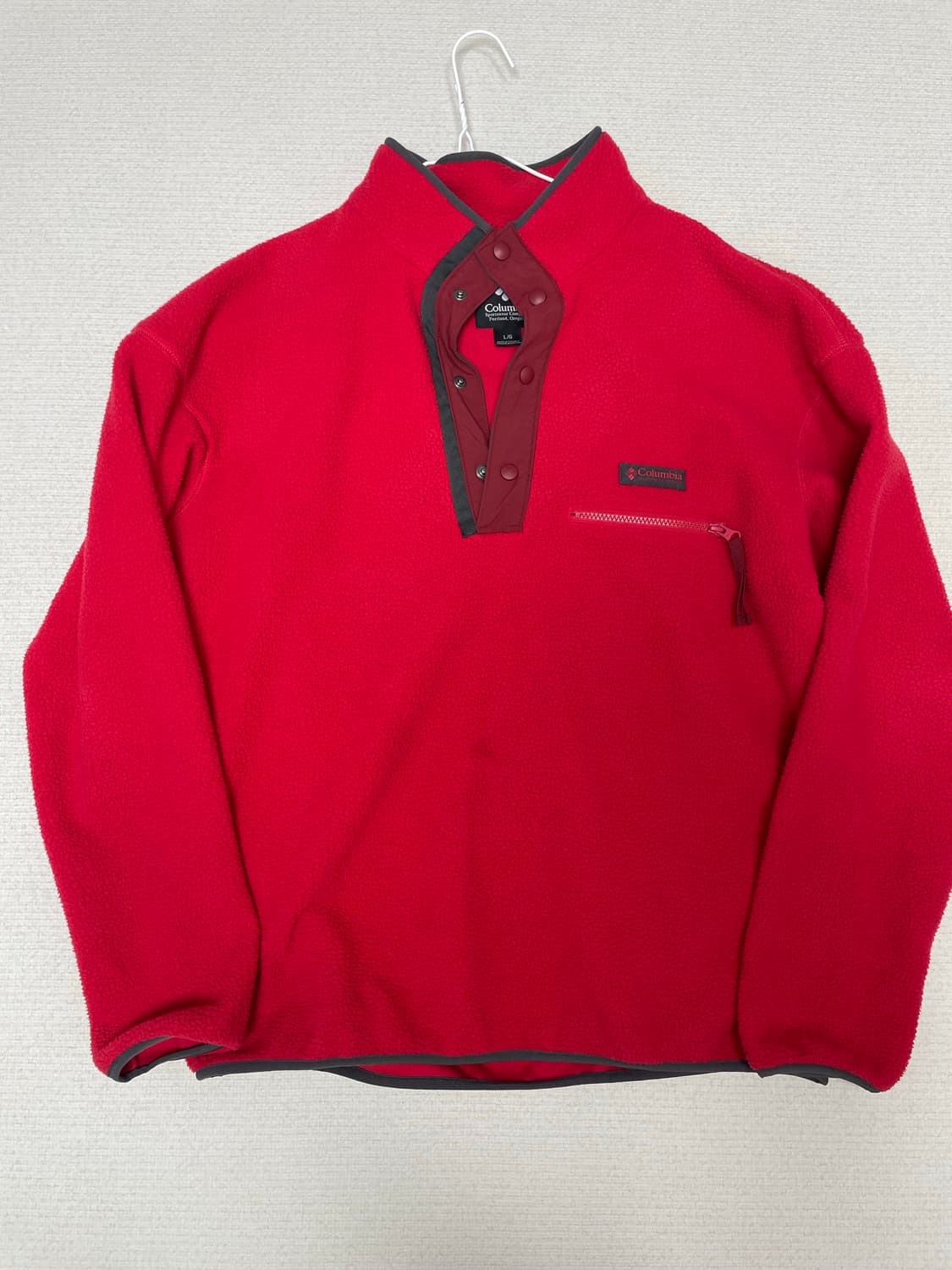 빈티지 컬럼비아 헬베시아 후리스 플리스 반집업 L사이즈 상품이미지1