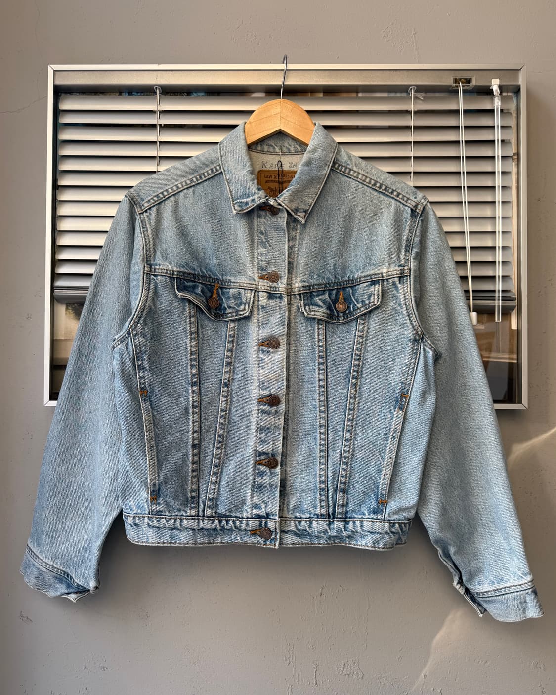 Levi's 90s usa 화이트라벨 데님 트러커 자켓 상품이미지1