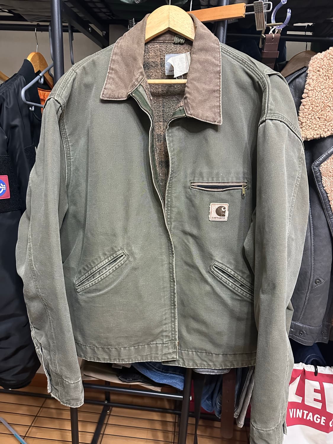 칼하트 디트로이트 j76 모스그린 상품이미지1