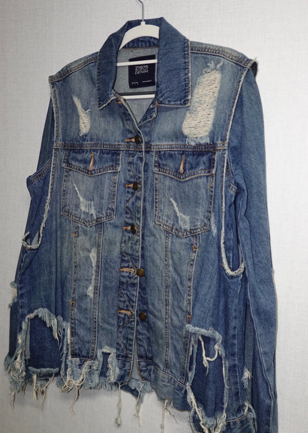 데미지 디테일 커스텀 데님 자켓 상품이미지2