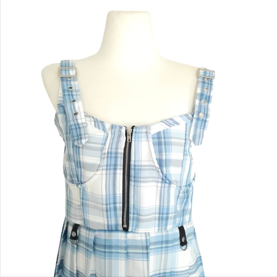 VOLCAN & APHRODITE 아이돌깔 하이틴 키치룩 체크무늬원피스 상품이미지2