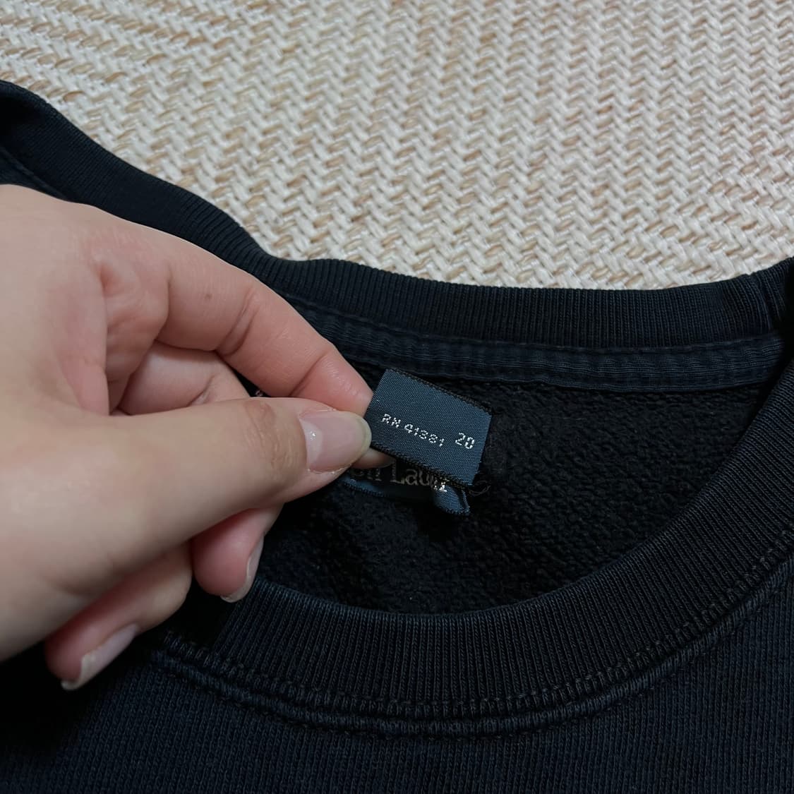 [정품] 폴로 네이비 / 레드포니 기모 맨투맨 [ L ] 상품이미지5