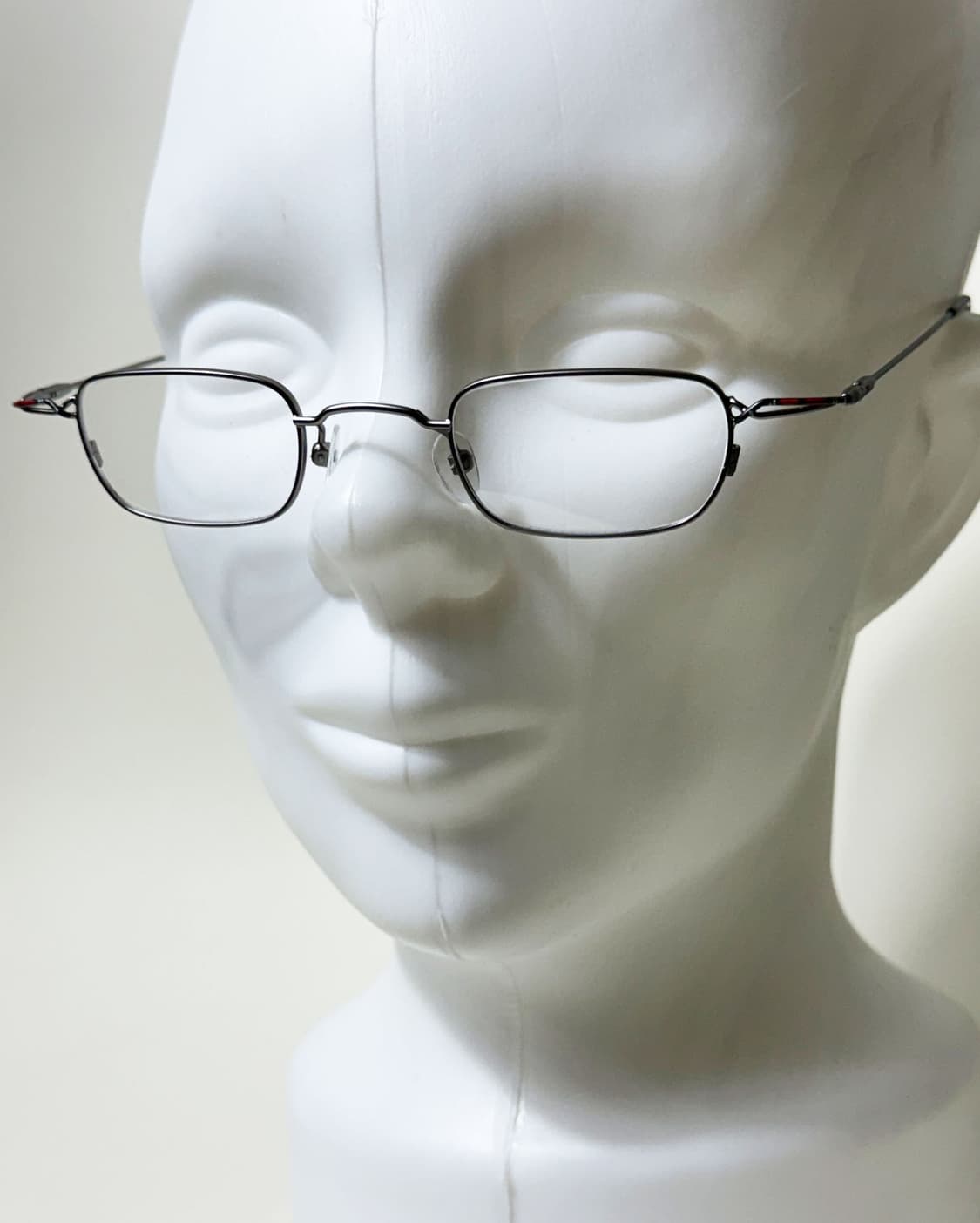 90s 실버 슬림 스퀘어 빈티지 안경 상품이미지6
