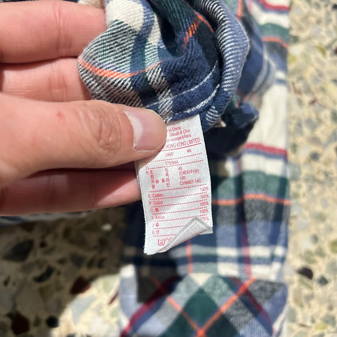 라코스테 (Lacoste) 체크 플란넬 셔츠 상품이미지6