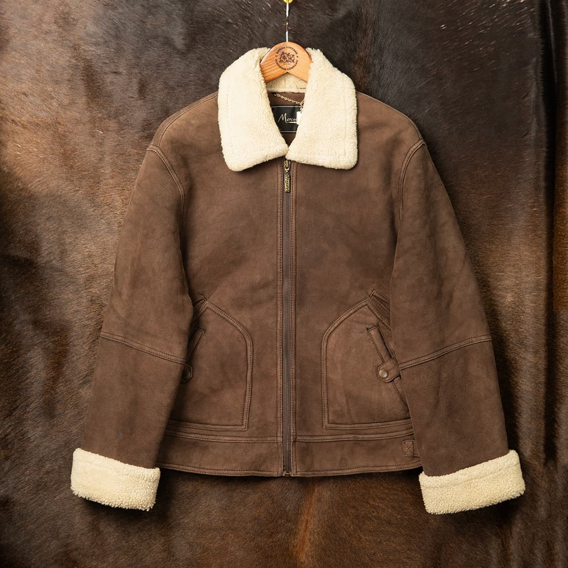 [98] 90s YURIM 빈티지 양가죽 양털 무스탕 일경물산  상품이미지1