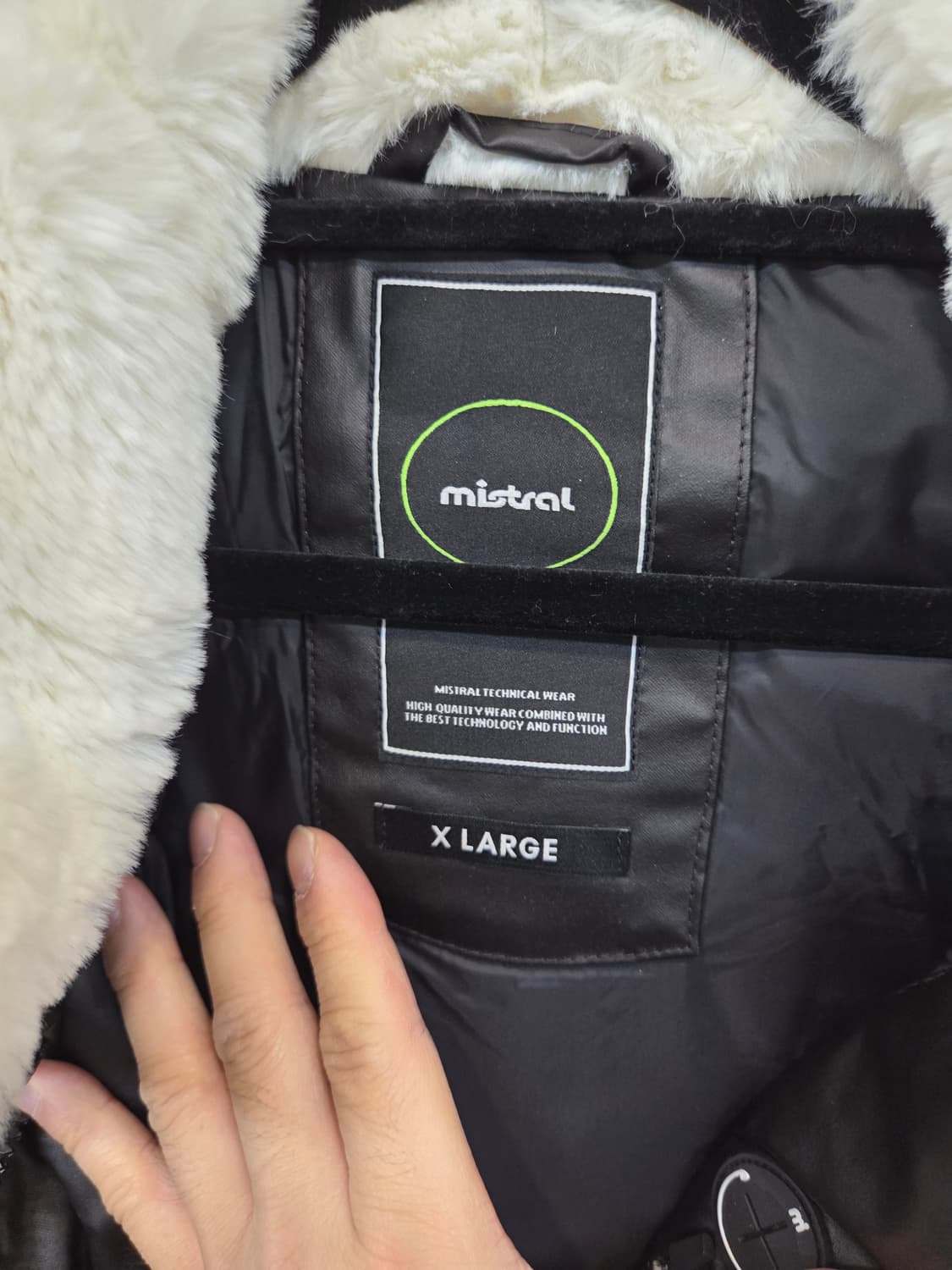 미스트랄 퍼 레더 덕다운 패딩조끼 xl 상품이미지3