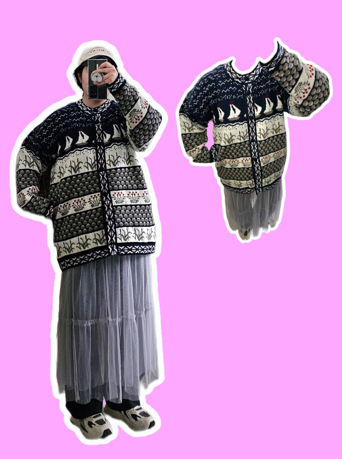 Sweden nature 노르딕 울 가디건 상품이미지2