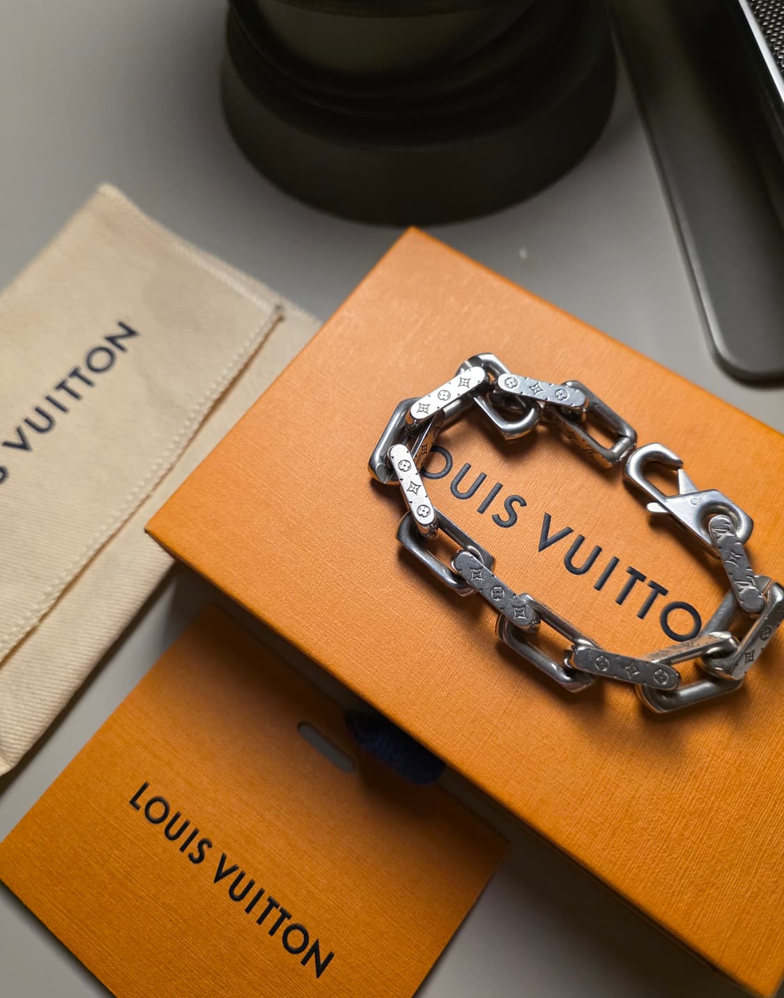 [새상품급,m]23ss 루이비통 버질아블로 체인팔찌 상품이미지1