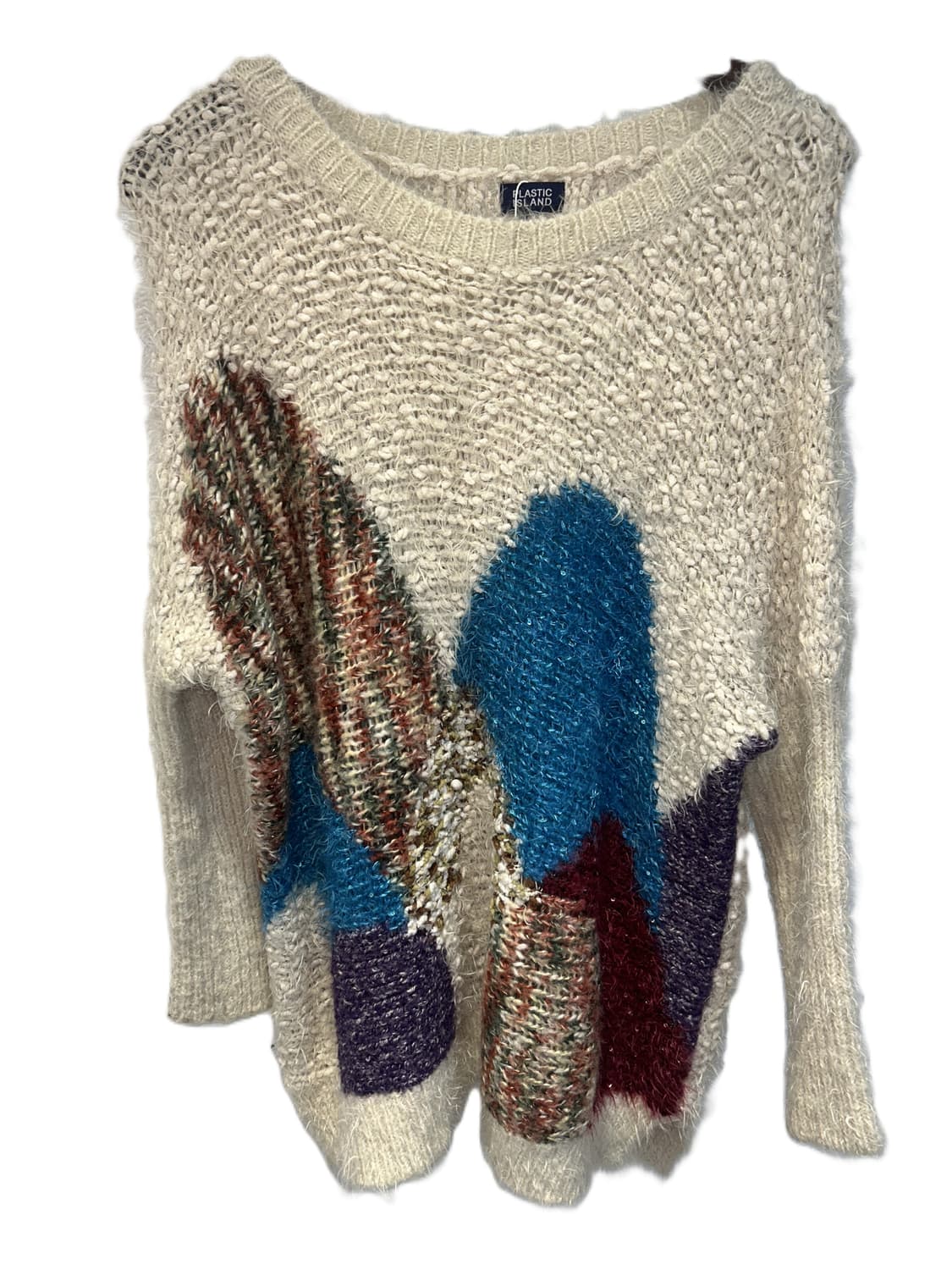 아트 패치워크 니트 스웨터 상품이미지1