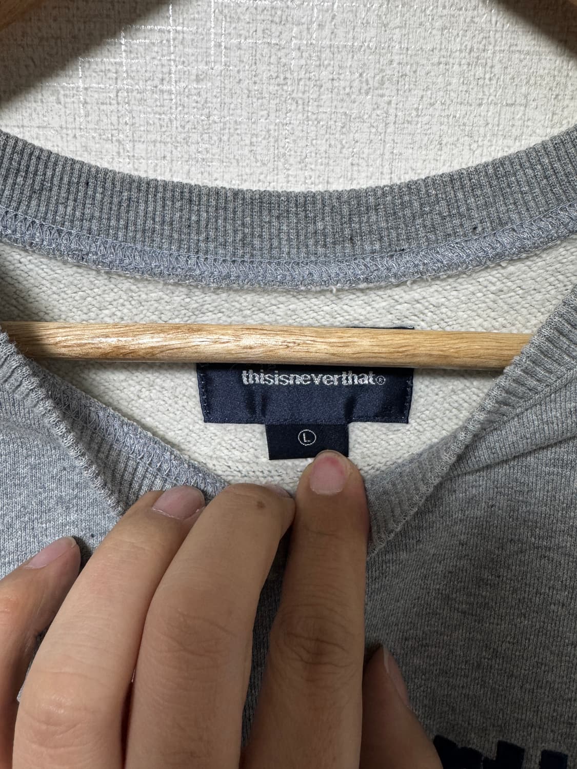 디스이즈네버뎃 맨투맨 L 상품이미지3