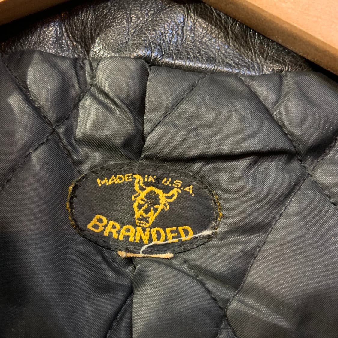 USA 90s Branded 프린지 숏 싱글라이더 자켓 M 소가죽 상품이미지4